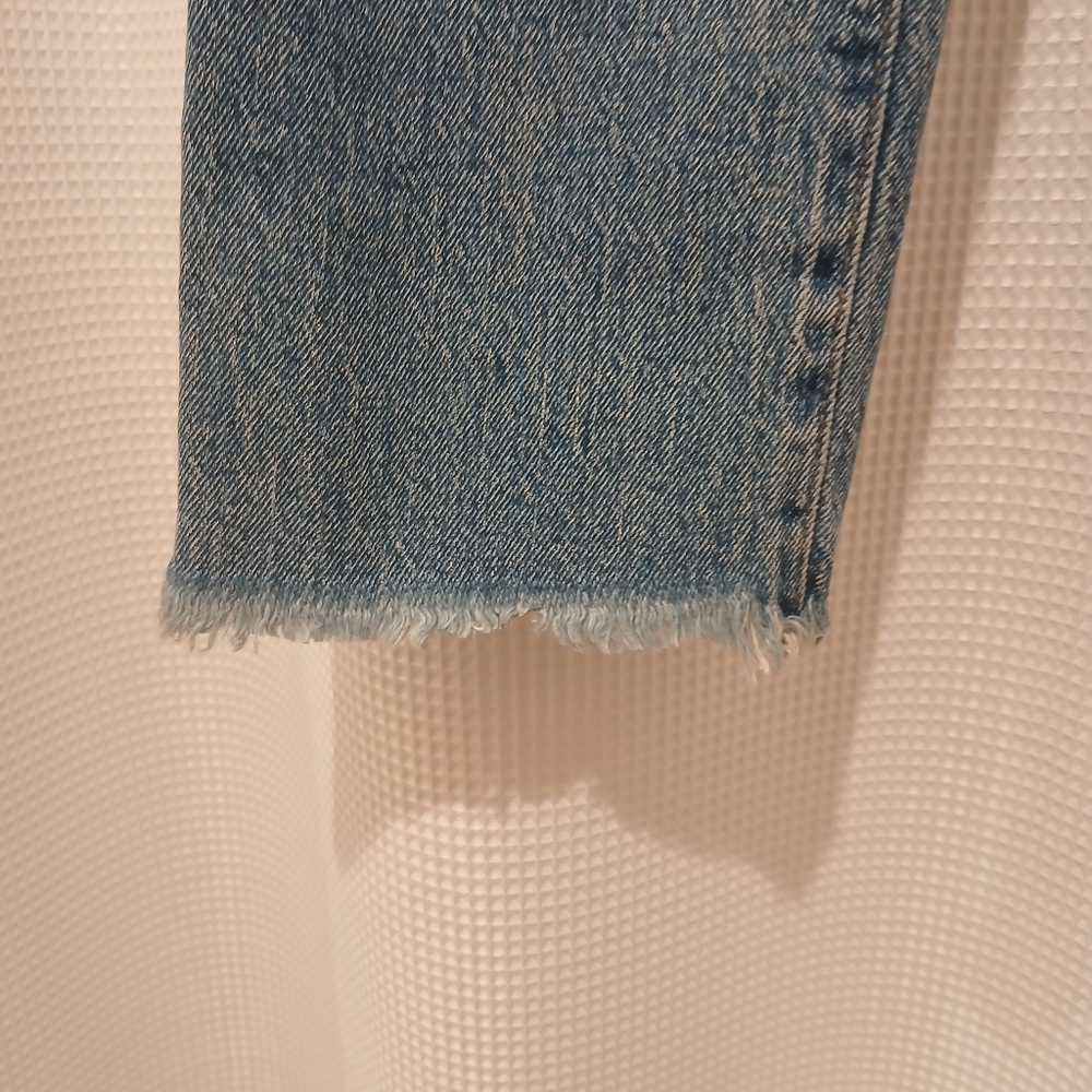 Madewell Perfect Vintage Crop Jeans Raw Hem Size 24 - Picture 5 of 10
